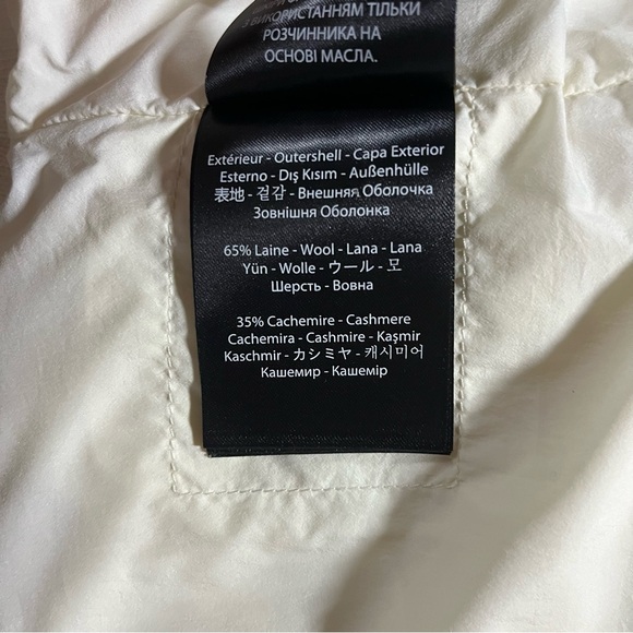 Mackage Women's Off-White Puffer Cashmere Wool Jacket - Picture 14 of 16